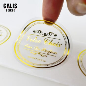 Sticker Etiket (Yaldız Baskı) Yaldız Baskılı Sticker Etiket