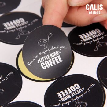 Sticker Etiket (Yaldız Baskı) Gümüş Yaldız Baskılı Sticker Etiket