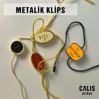 Metalik Klips Metalize Klips Etiket