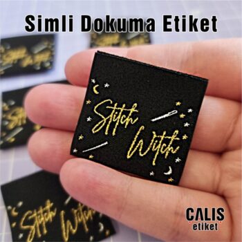 Dokuma Etiket (Simli) Simli Dokuma Etiket